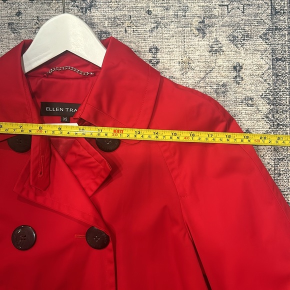 ELLEN TRACY | WOMEN’S COAT & JACKET | SHORT | LARGE BUTTONS | RED | EXTRA SMALL - Picture 16 of 17
